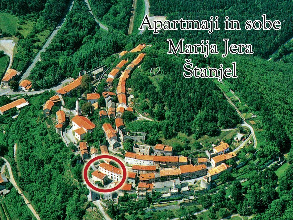 Apartmaji In Sobe Marija Jera Štanjel Exterior foto